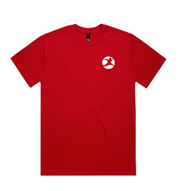 Block Heavy Tee Red